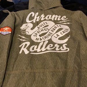 Jacket with a snake and skull and crossbones